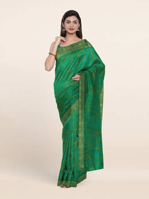 

Pothys Green & Yellow Saree