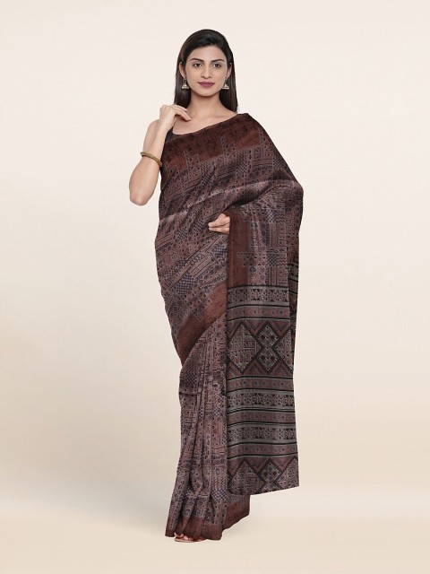 

Pothys Purple & Grey Abstract Printed Saree