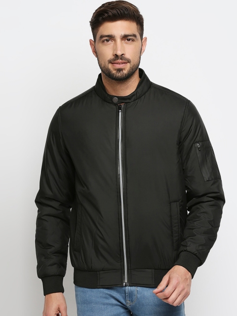 

SPYKAR Men Black Bomber Jacket