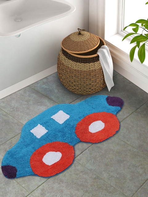 

S9home by Seasons Kids Multicoloured Car Bath Rug, Multi