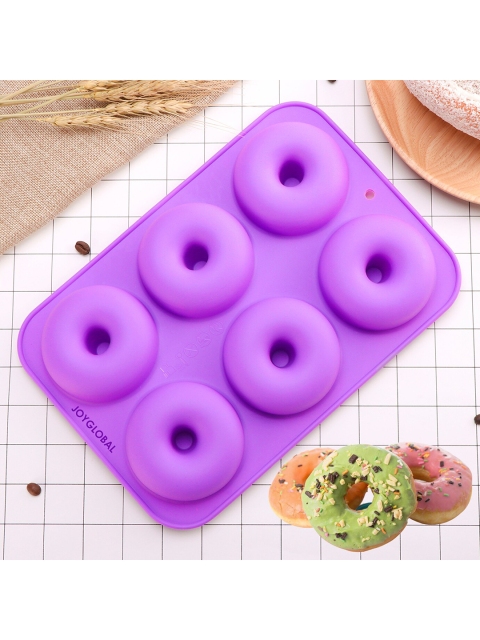 

JoyGlobal Blue Silicone Donut Mould, Purple