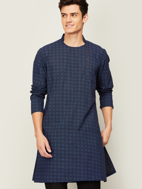 

Melange by Lifestyle Men Blue Blue Kurta