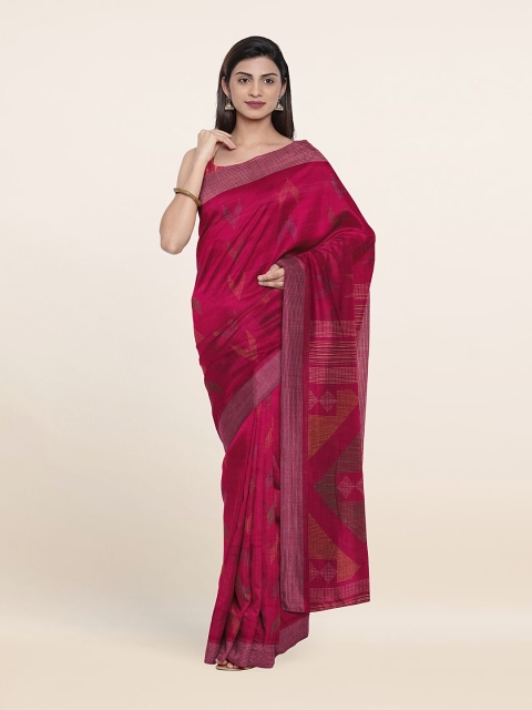 

Pothys Pink & Violet Saree