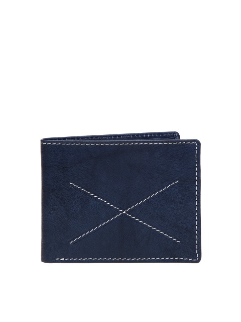 

WildHorn Men Blue Genuine Leather Wallet