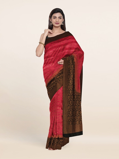 

Pothys Red & Black Woven Design Saree