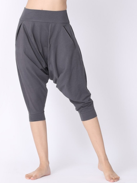 

Proyog Women Grey Solid Cotton Dhotis