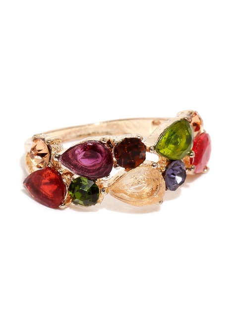 

OOMPH 18 Karat Rose Gold-Plated Zirconia-Studded Ring