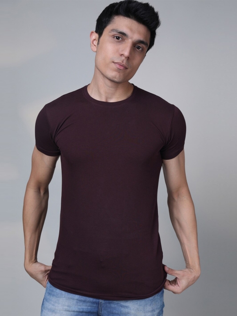 

Tinted Men Brown Slim Fit T-shirt