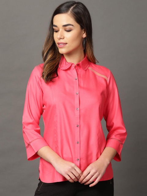 

Lakshita Women Pink Classic Casual Shirt