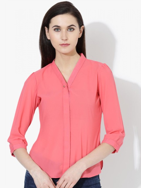 

Lakshita Women Peach-Coloured Classic Casual Shirt