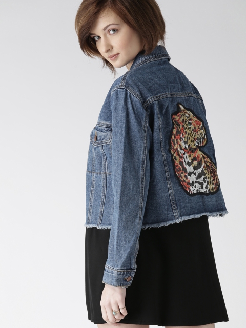 

FOREVER 21 Blue Washed Denim Jacket