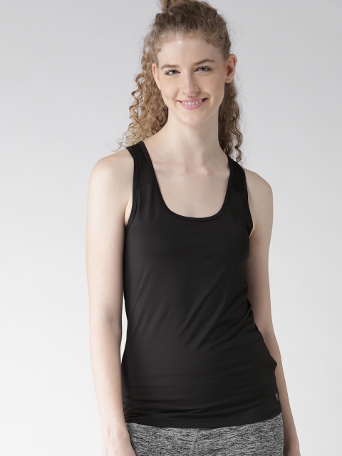 

FOREVER 21 Women Black Solid Tank Top