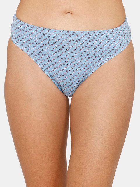 

Zivame Women Blue & Red Printed Pure Cotton Hipster Briefs ZI2640FASH0BLUE