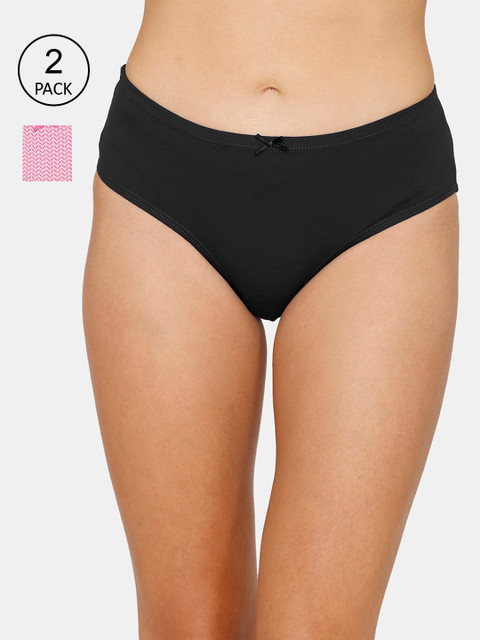 

Zivame Women Pack Of 2 Assorted Hipster Briefs ZI2681FASHHASRT