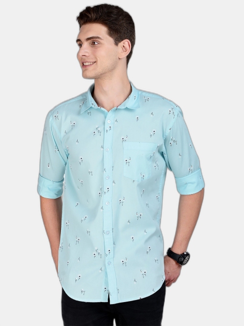 

SORATIA Men Blue Slim Fit Casual Shirt