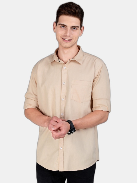 

SORATIA Men Cream-Coloured Slim Fit Casual Shirt