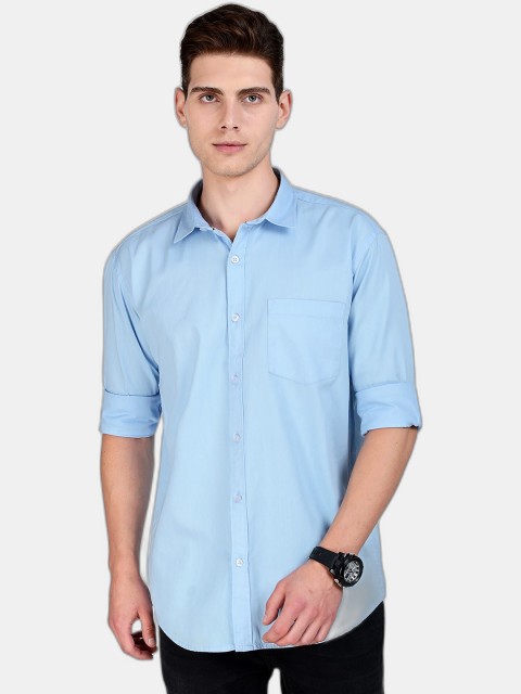 

SORATIA Men Blue Slim Fit Casual Shirt