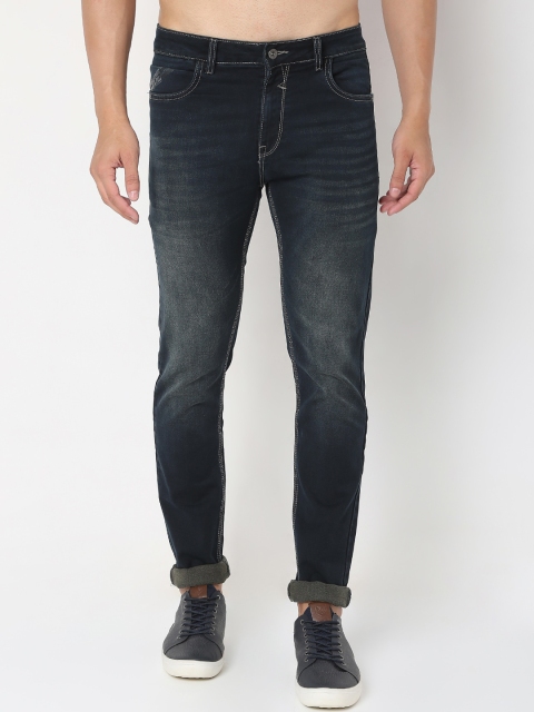 

Rex Straut Jeans Men Blue Smart Slim Fit Light Fade Stretchable Jeans