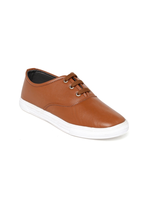 

Bruno Manetti Women Tan Brown Solid Regular Sneakers