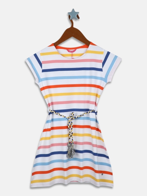 

White Girl Striped Dress
