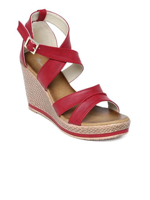 

Bruno Manetti Women Red Solid Wedges
