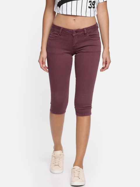 

Deal Jeans Women Rust Brown Skinny Fit Mid-Rise Clean Look Jeans