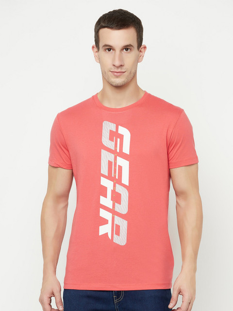

Octave Men Coral Typography Printed T-shirt