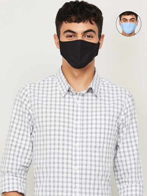 

CODE by Lifestyle Men Blue Solid Cotton Face Mask