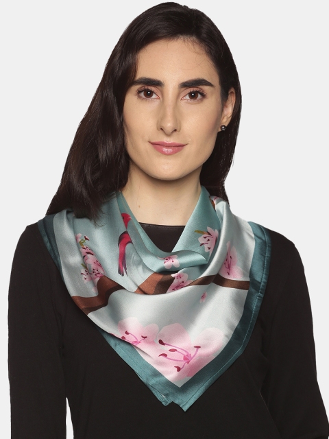 

MECRAAZ Women Blue & Pink Printed Scarf