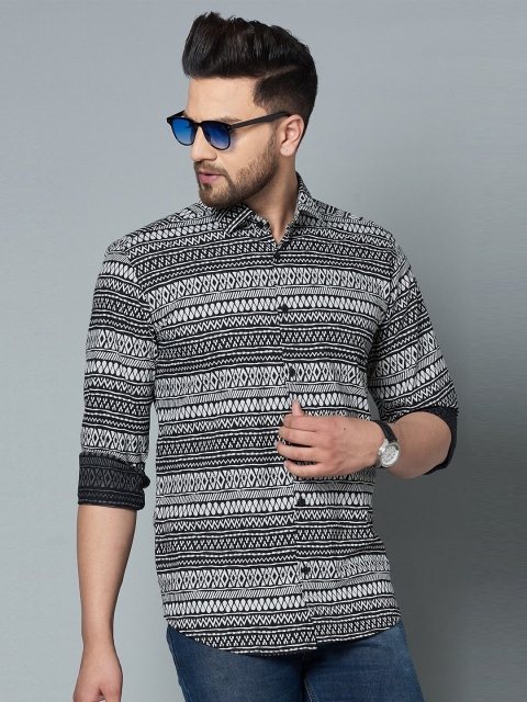 

MR KAMEEJ Men Multicoloured Classic Slim Fit Printed Casual Shirt, Multi