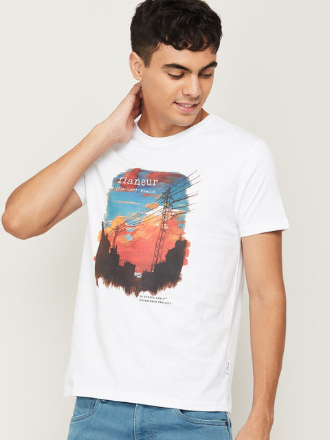 

Fame Forever by Lifestyle Men White Printed T-shirt