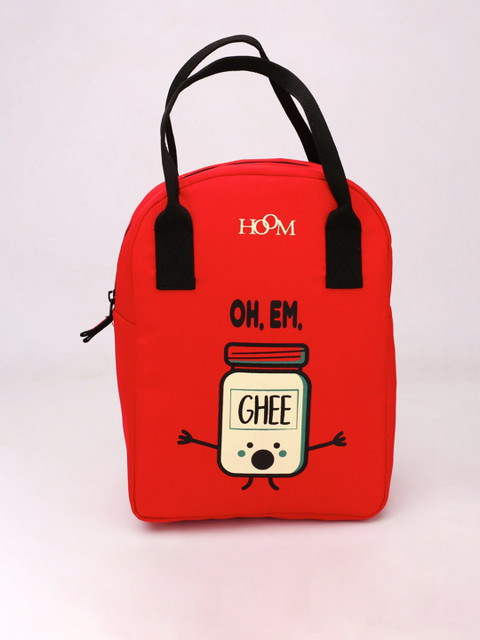 

HOOM Red Graphic Printed Lunch Bag