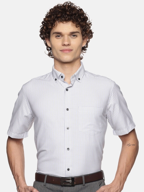 

DON VINO Men White Checked Formal Shirt