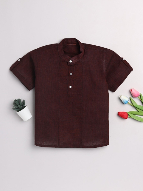 

JBN Creation Boys Maroon Classic Cotton Shirt