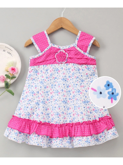 

Enfance Pink Floral A-Line Dress