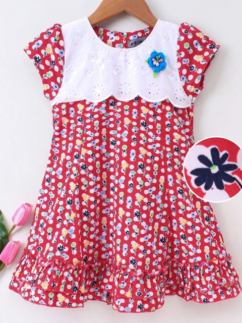 

Enfance Red Floral Dress