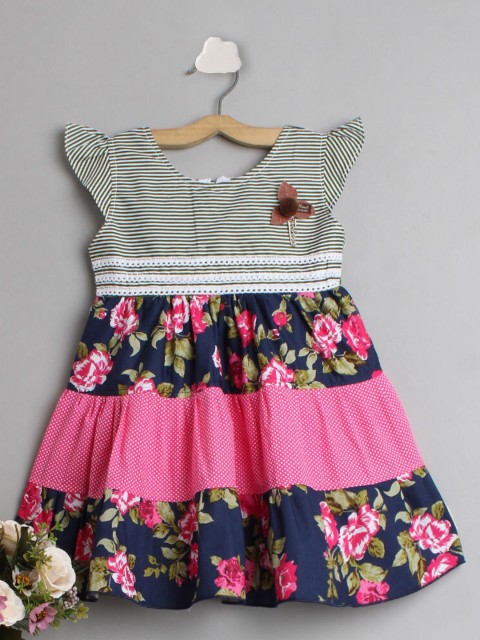 

The Magic Wand Multicoloured Floral Dress, Multi