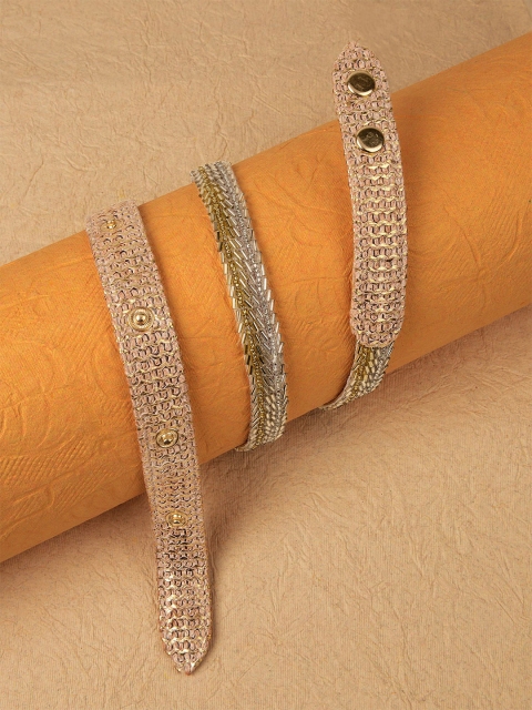 

D'oro Women Gold-Toned Embellished Belt