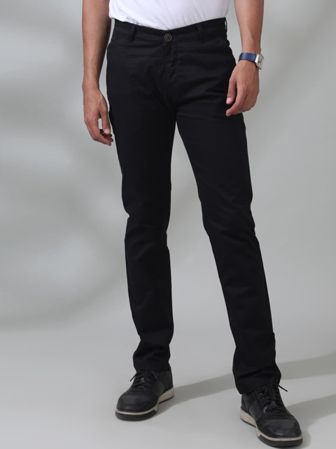 

Tinted Men Black Slim Fit Trousers