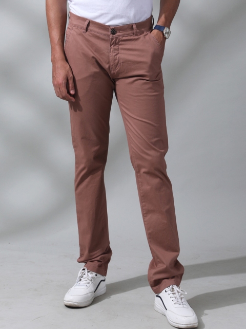 

Tinted Men Maroon Slim Fit Chinos Trousers