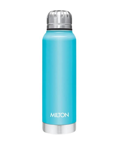 

Milton Blue & Silver-Toned Vacuum Flasks Thermosteel Flip Lid Water Bottle 270ml