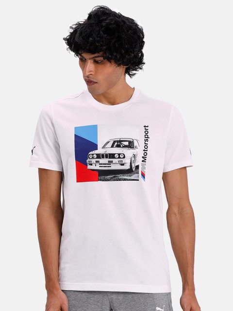

PUMA Motorsport Men White Printed T-shirt