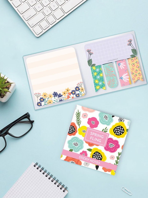 

HOUSE OF EDI Pink & White Spring Fling Sticky Notes