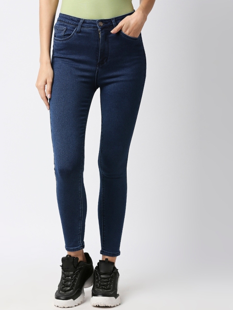 

fungus Women Blue Straight Fit High-Rise Stretchable Jeans