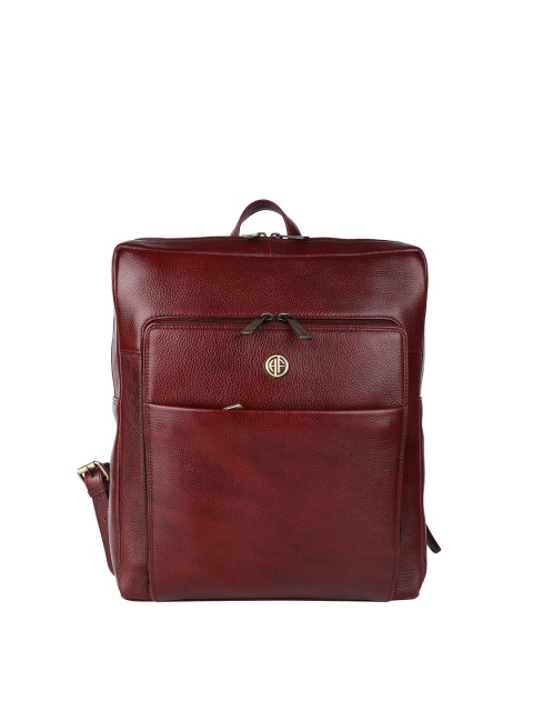 

HAMMONDS FLYCATCHER Unisex Brown & Gold-Toned Backpack with Compression Straps