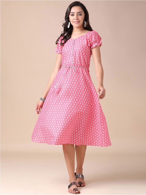 

J Turritopsis Pink A-Line Dress