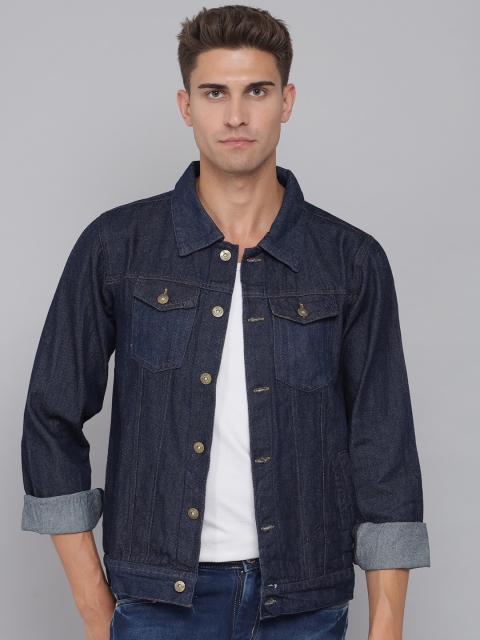 

FurryFlair Men Blue Washed Denim Jacket