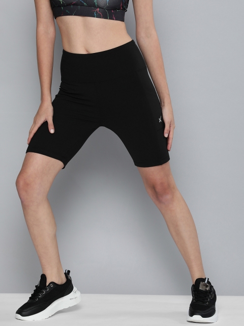 

HRX by Hrithik Roshan Women Black Skinny Fit Rapid-Dry Running Shorts