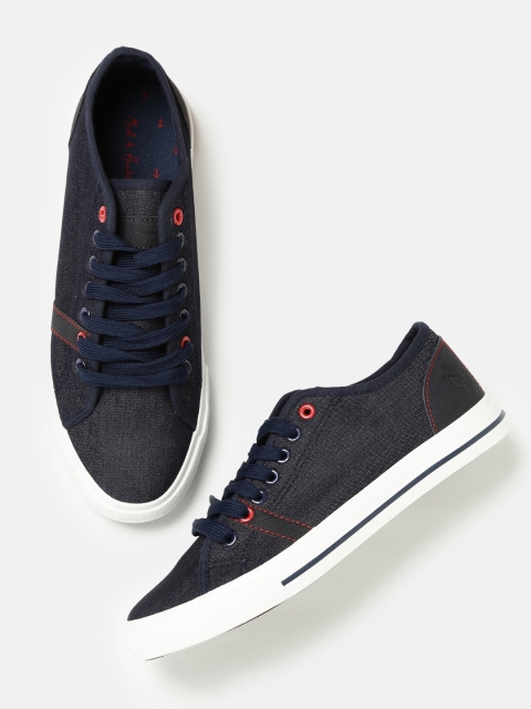 

Mast & Harbour Men Navy Blue Sneakers