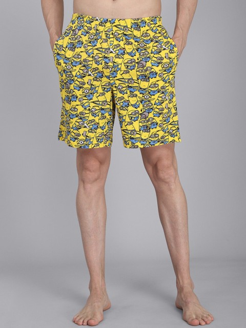 

Free Authority Men Yellow & Blue Pure Cotton Minions Printed Boxers